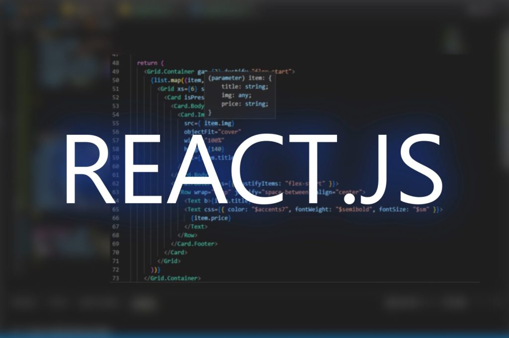 React,Js,Inscription,Against,Code,Background.,Technology,Concept.,Learn,React